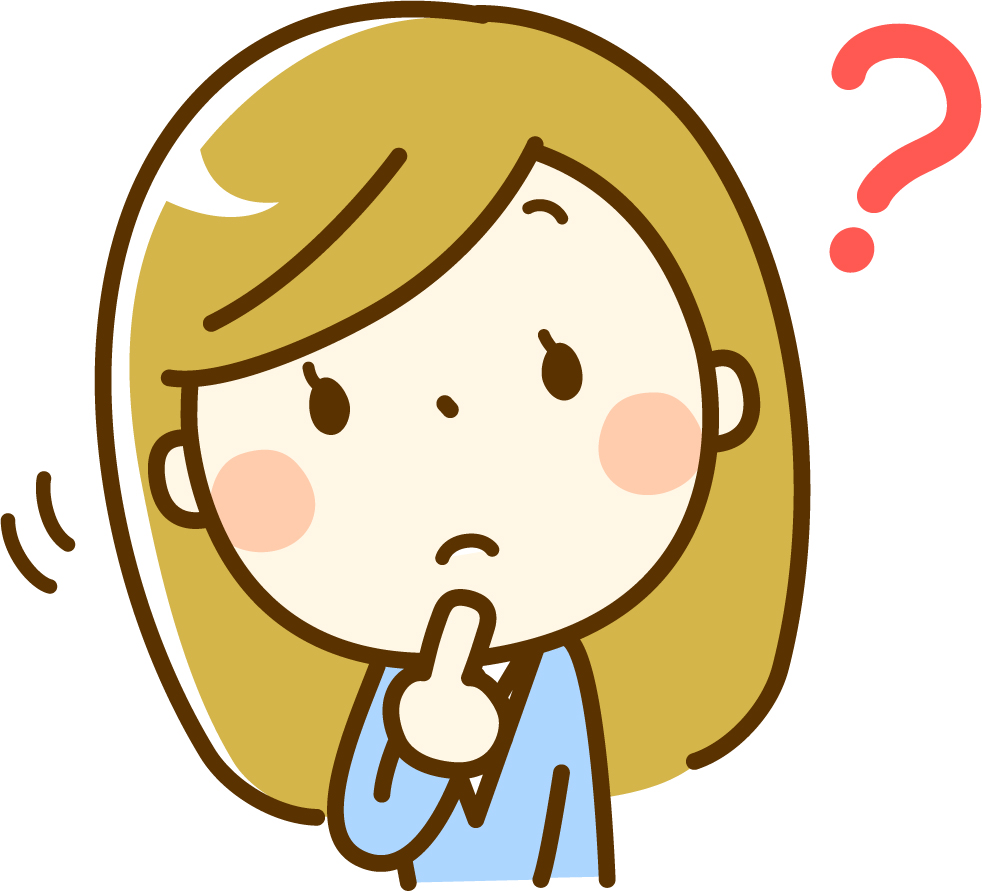 困っている女性の画像